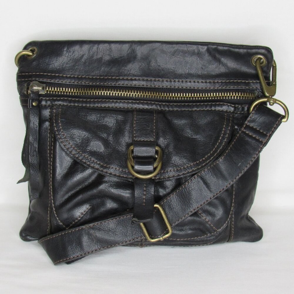 Fossil Black Leather Crossbody SASHA Bag